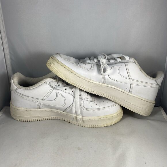 Nike Shoes Youth Air Force 1 Low LE Triple White AF1 Sneakers DH2920-111 Size 7Y - Picture 7 of 9